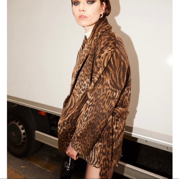 the kooples leopard coat